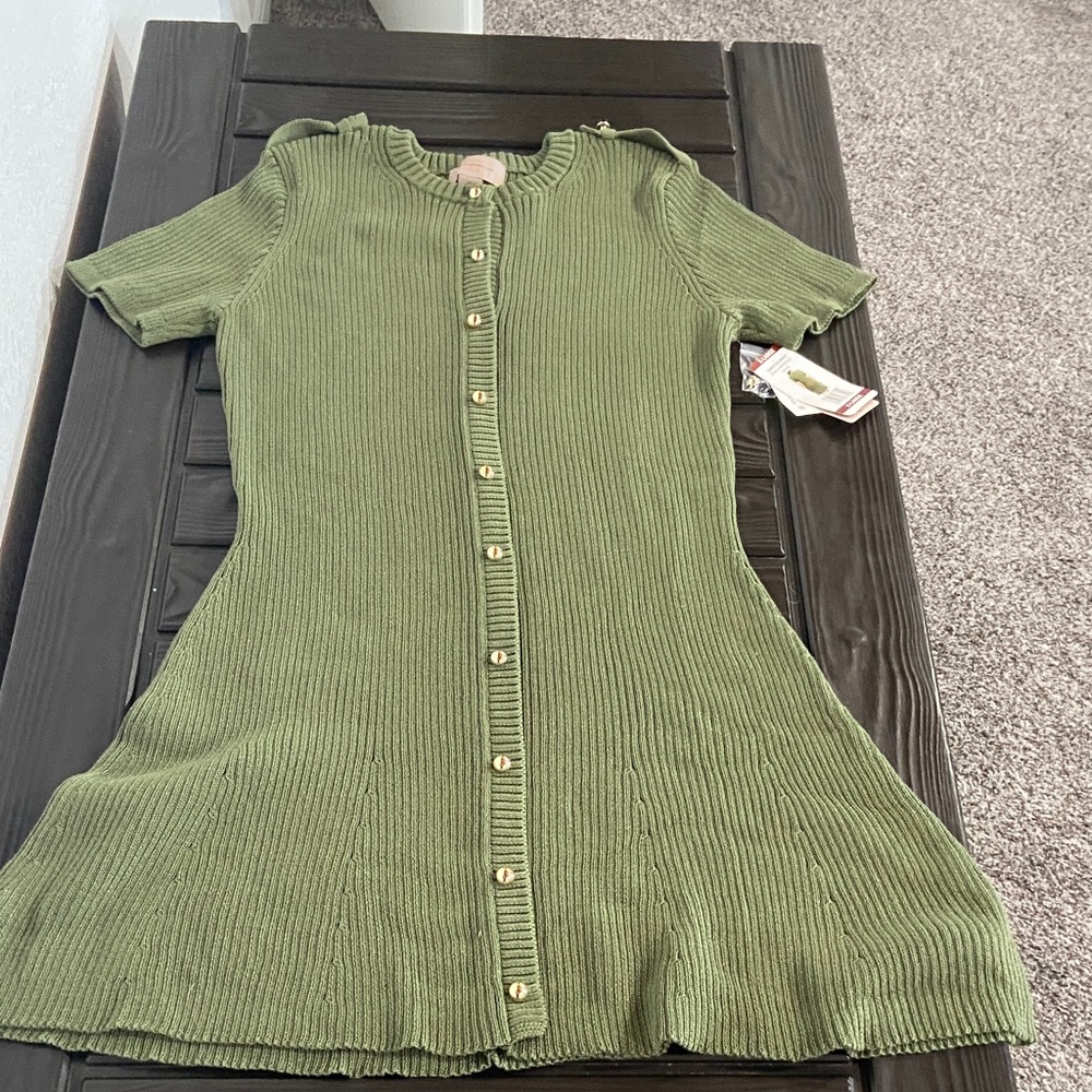 Short Sleeve Sweater Dress